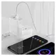 USB кабель Baseus Simple Wisdom Kit, USB тип-C, USB тип-A, 150 см, 40 Вт, 5 А, белый, 2 шт., #TZCATZJ-02 Превью 2