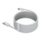 USB кабель Baseus Simple Wisdom Kit, USB тип-C, USB тип-A, 150 см, 40 Вт, 5 А, белый, 2 шт., #TZCATZJ-02 Превью 3