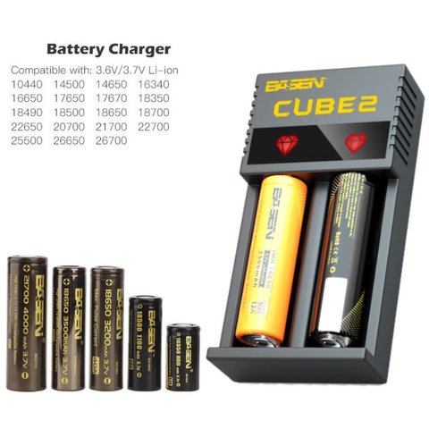 Зарядное устройство Basen Cube 2, для Li-ion аккумуляторов, 220 В Превью 2