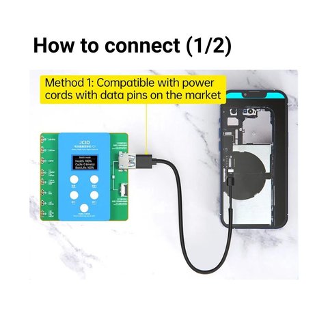 JC ID Q1 Battery Health Quick Repair для iPhone 11 / 12 / 13 / 14 / 15 серій Прев'ю 3
