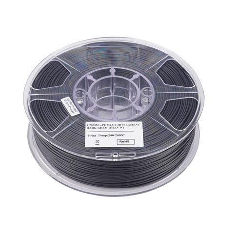 Филамент для 3D-принтера eSUN PETG-CF Dark Grey, 1 кг Превью 1