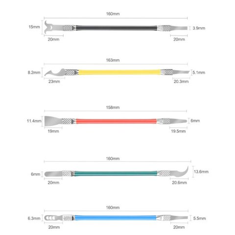 Juego de herramientas para reparación de dispositivos móviles RELIFE RL-049B, 5 in 1 Vista previa  2