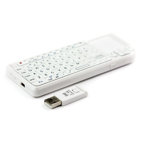 Wireless Ultra Mini Keyboard with Touchpad (White) - GsmServer