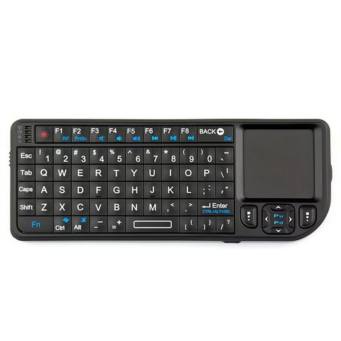 Wireless Ultra Mini Keyboard with Touchpad (Black) - GsmServer