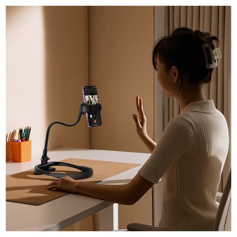 Soporte Baseus ComfortJoy Series, para el cuello, de sobremesa, negro, #LUGB000001 Vista previa  2