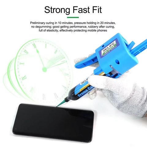 Adhesivo RELIFE RL-035B, negro, para pegar tapas traseras, para marcos de pantalla, 30 ml Vista previa  3