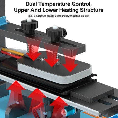 Dispositivo para despegar el módulo de pantalla Sunshine S-918M, sirve para las pantallas de hasta 7", con bomba de vacío Vista previa  3