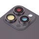 Panel trasero de carcasa puede usarse con iPhone 13 Pro, gris, con vidrio de cámara, Graphite, small hole Vista previa  1