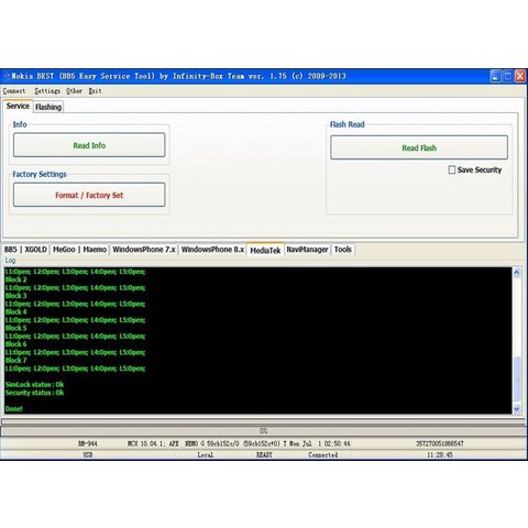ATF/Cyclone/JAF/MXBOX HTI/UFS/Universal Box F-Bus/USB-кабель для Nokia 108 Превью 9
