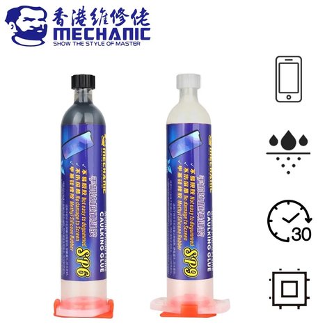 Клей Mechanic SP9, белый, для приклеивания задних крышек, для дисплейных рамок, 30 мл Превью 4