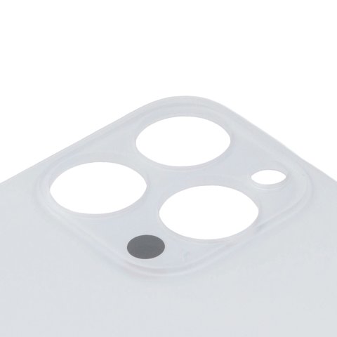 Задня панель корпуса для iPhone 13 Pro, срібляста, біла, не потрібно знімати скло камери, Original (PRC), Silver, big hole Прев'ю 1