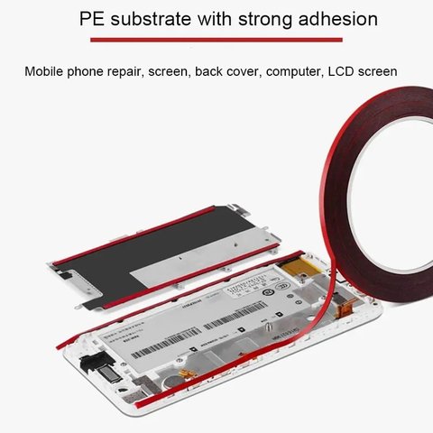 Двосторонній скотч Amaoe DST030, 0,3 мм, 3 мм, 10 м, на поліуретановій основі Прев'ю 1