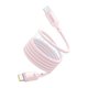 USB кабель Baseus PicoGo, 2xUSB тип-C, 100 см, 240 Вт, розовый, силиконовый, магнитный, #P10376800411-00 Превью 1